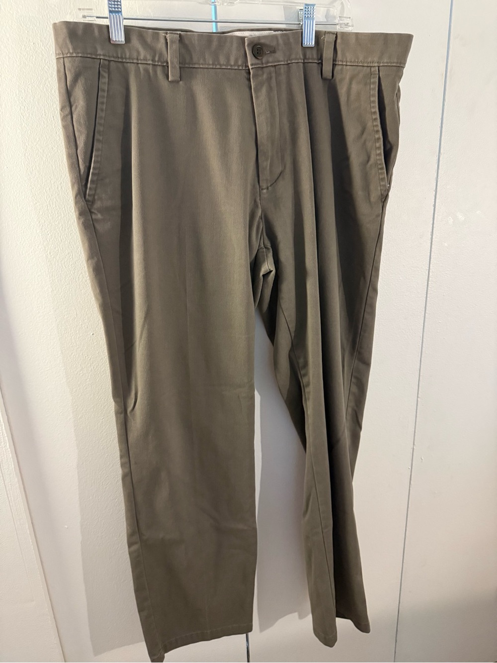 Men's Grey Straight Fit Chino Pants
